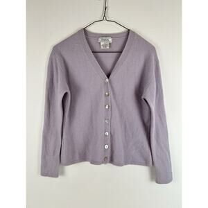 Talbots Women's Lavender Cardigan Sweater